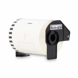 Continuous Length Shipping Label Tape for QL-1050, 4" x 100 ft Roll, White