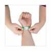 Crowd Management Wristbands, Sequentially Numbered, 10" x 0.75", Green, 100/Pack - Image 5