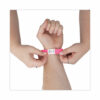 Crowd Management Wristbands, Sequentially Numbered, 9.75" x 0.75", Neon Pink, 500/Pack - Image 5