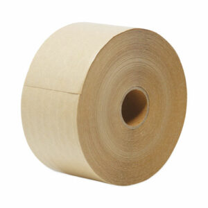 Glass-Fiber Reinforced Gummed Kraft Sealing Tape, 3" Core, 3" x 450 ft, Brown, 10/Carton