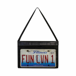Stitched Shop Ticket Holders with 24" Hang Strap, Super Heavy-Duty, Side Load 13 x 8.5 Insert, Clear Front, Black Border