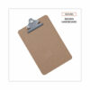 Hardboard Clipboard, 0.75" Clip Capacity, Holds 5 x 8 Sheets, Brown - Image 5