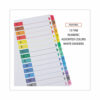 Deluxe Table of Contents Dividers for Printers, 15-Tab, 1 to 15; Table Of Contents, 11 x 8.5, White, 6 Sets - Image 4