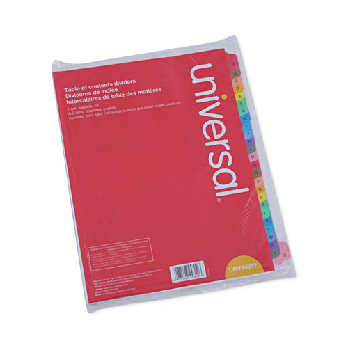 Deluxe Table of Contents Dividers for Printers, 26-Tab, A to Z, 11 x 8.5, White, 1 Set - Image 2