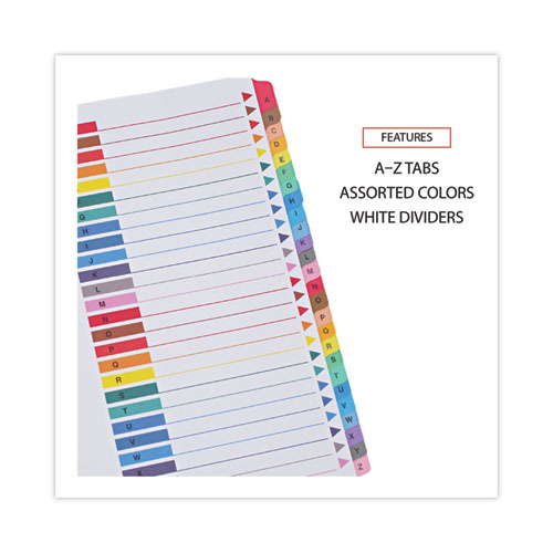 Deluxe Table of Contents Dividers for Printers, 26-Tab, A to Z, 11 x 8.5, White, 1 Set - Image 4