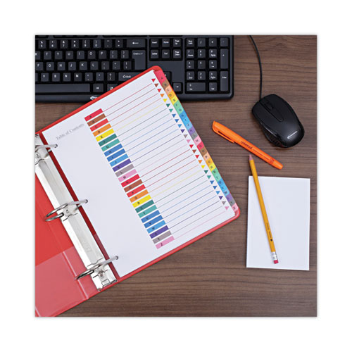 Deluxe Table of Contents Dividers for Printers, 26-Tab, A to Z, 11 x 8.5, White, 1 Set - Image 6
