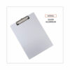 Aluminum Clipboard with Low Profile Clip, 0.5" Clip Capacity, Holds 8.5 x 11 Sheets, Aluminum - Image 5