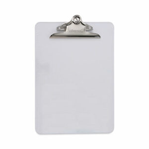 Plastic Clipboard with High Capacity Clip, 1.25" Clip Capacity, Holds 8.5 x 11 Sheets, Clear