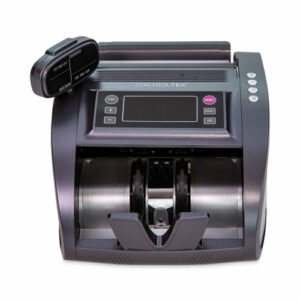 Bill Counter with Counterfeit Detection, 1,200 Bills/min, 11.41 x 9.45 x 8.66, Charcoal Gray