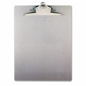 Recycled Aluminum Clipboard with High-Capacity Clip, 1" Clip Capacity, Holds 8.5 x 11 Sheets, Silver