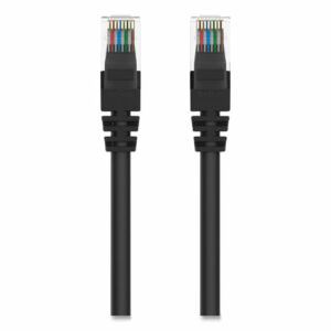 CAT6 UTP Computer Patch Cable, 5 ft, Black