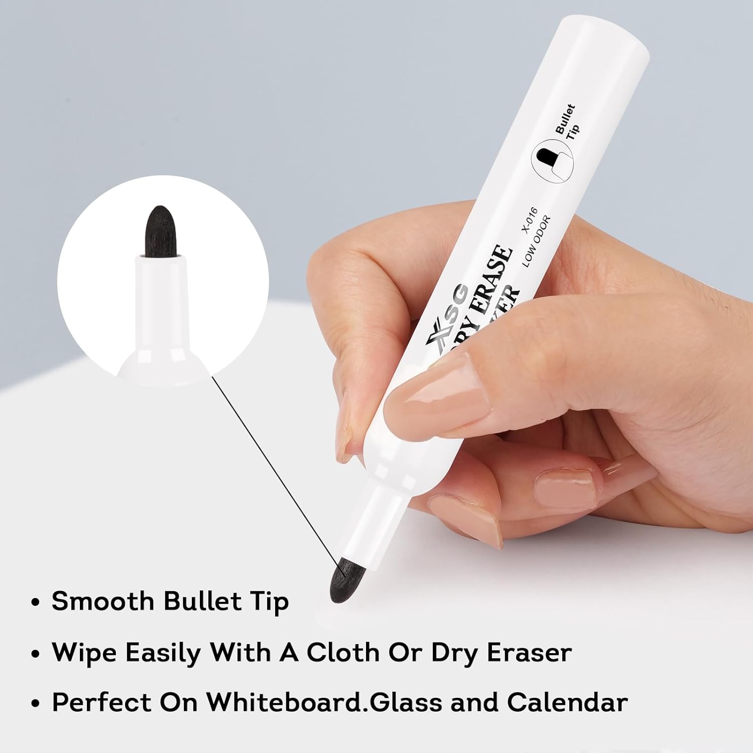 colpart Whiteboard Marker Black Foil Pen 72 Pieces 6 Colours Wipe Clean Black Whiteboard Pens with Fine Tip for School, Office and Home - Image 5