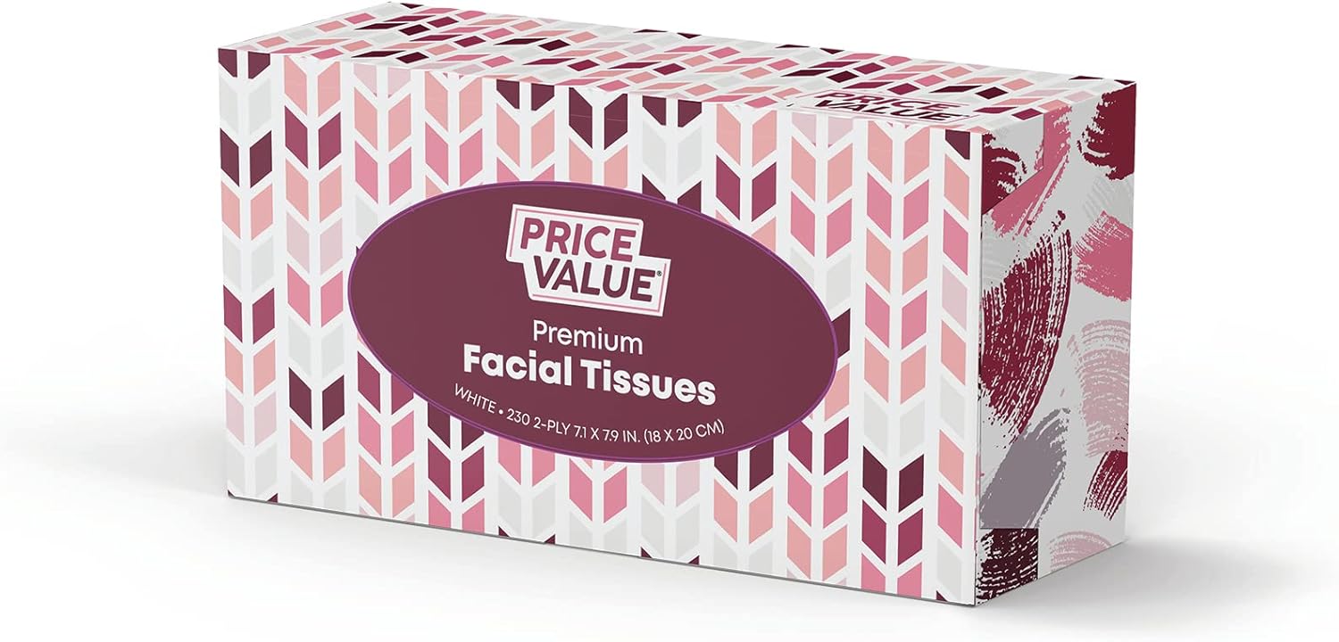 Facial Tissues boxes 230 Sheets Per Box 8 Boxes. Premium Soft Gentle and Durable in A Stylish Box - 1,840 Sheets - Image 9