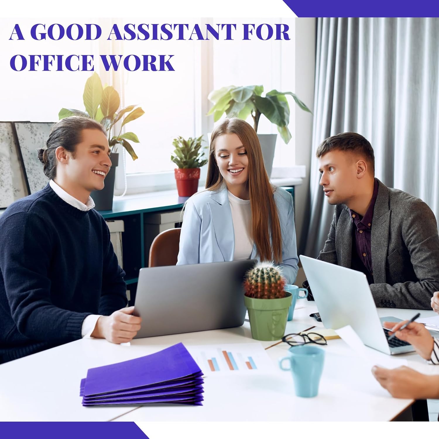 Skyygemm 60 Pcs Classification Folders Letter Size, 1 Divider Pressboard File Folder with Fasteners, Expanding File Organizer - Image 6