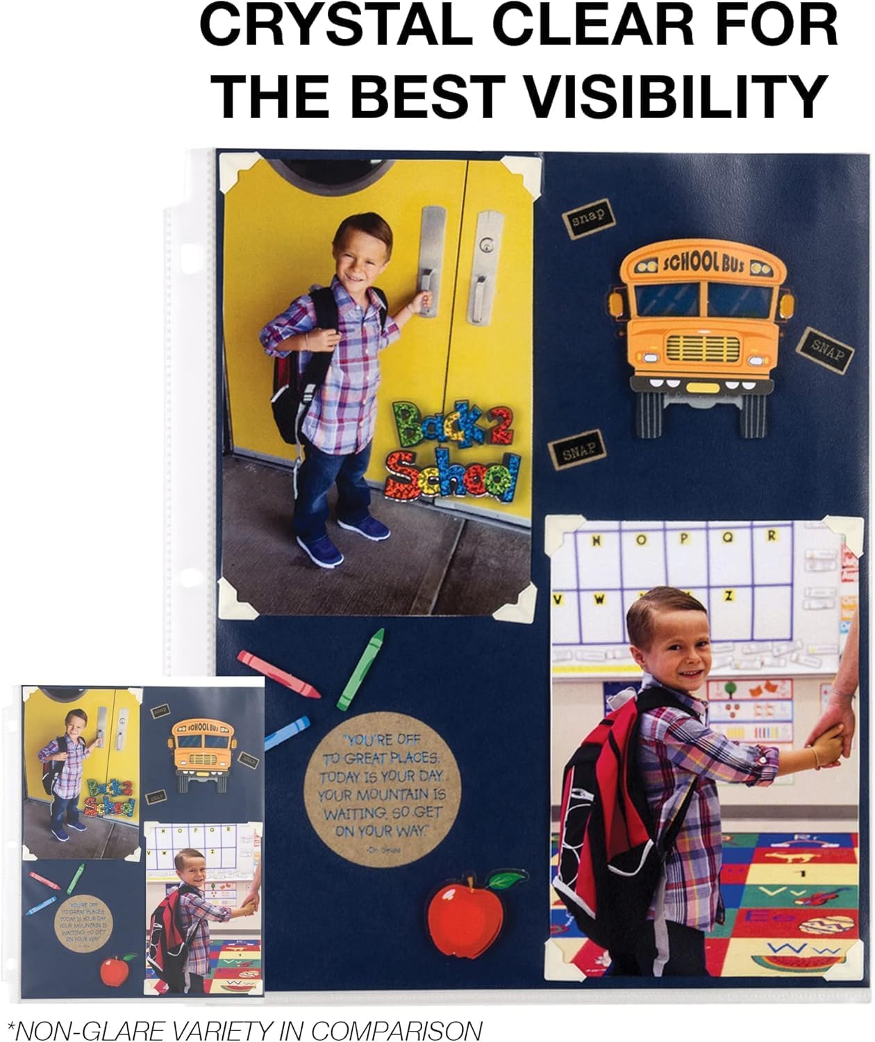 Samsill Heavy Duty Sheet Protectors for 3 Ring Binders, 8.5 x 11 Clear Page Protectors, Plastic Sleeves & Report Covers, Acid Free Archival Safe Document Protectors - Image 3