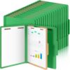 Skyygemm 60 Pcs Classification Folders Letter Size, 1 Divider Pressboard File Folder with Fasteners, Expanding File Organizer - Image 4