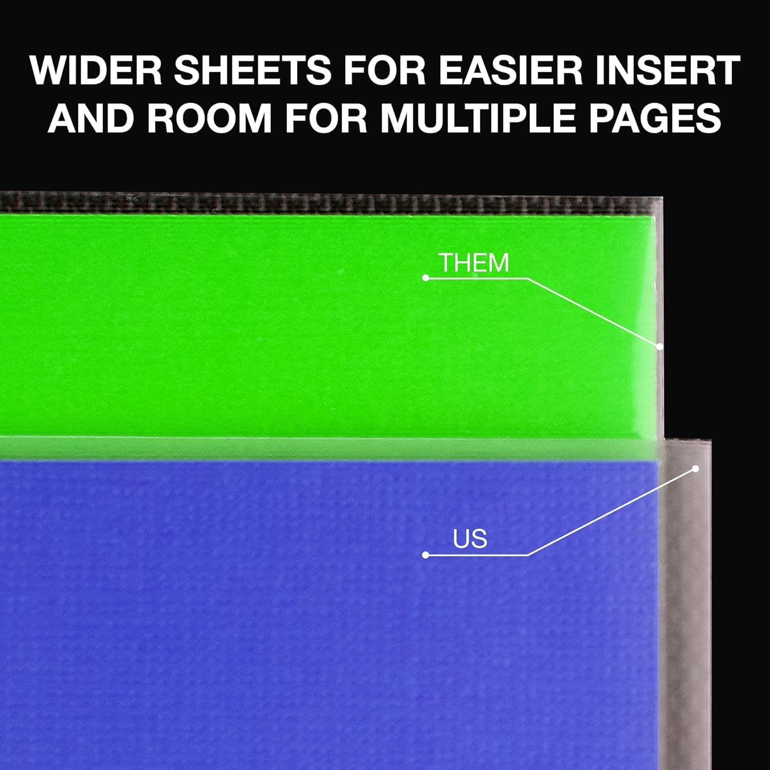 Samsill Heavy Duty Sheet Protectors for 3 Ring Binders, 8.5 x 11 Clear Page Protectors, Plastic Sleeves & Report Covers, Acid Free Archival Safe Document Protectors - Image 6