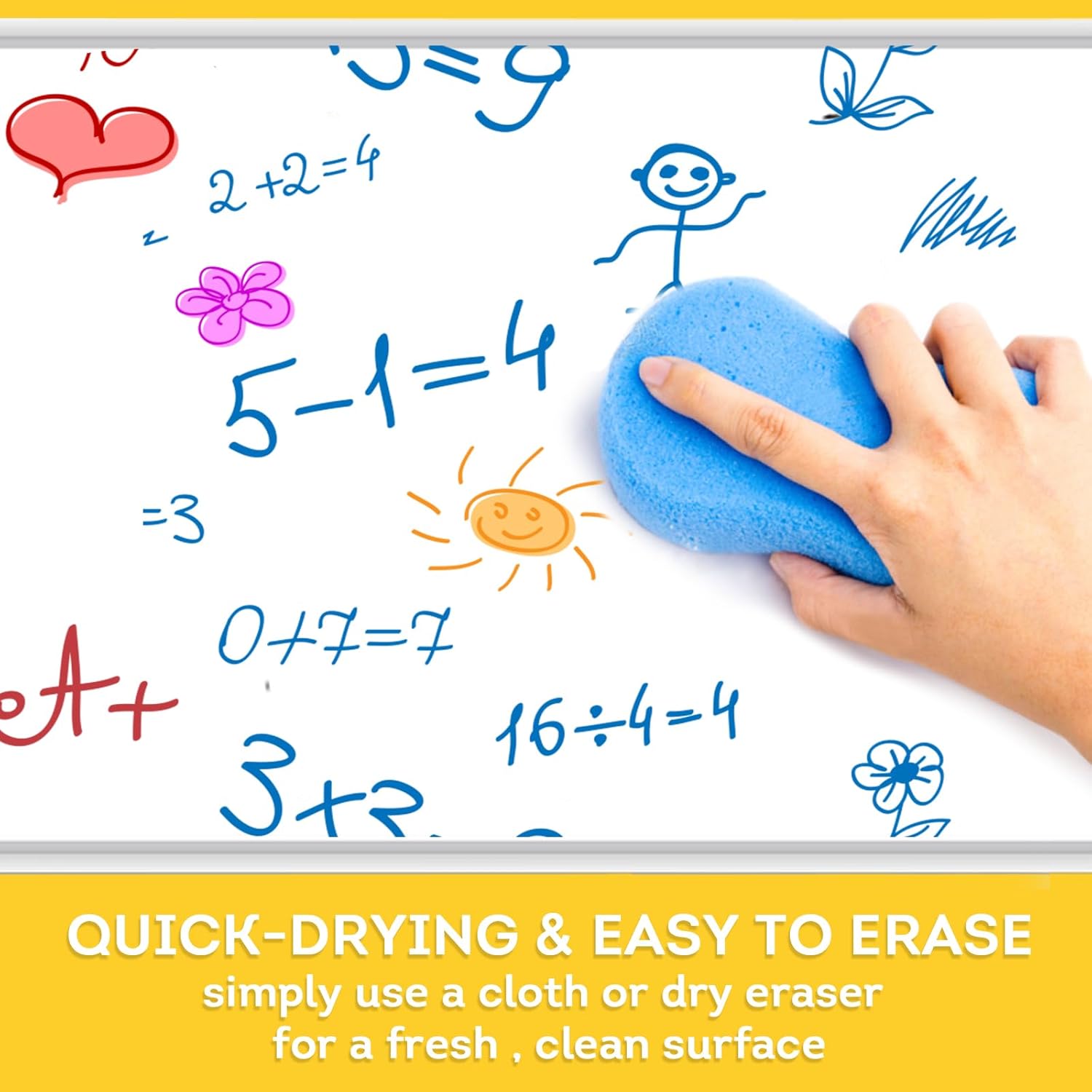 colpart Whiteboard Marker Black Foil Pen 72 Pieces 6 Colours Wipe Clean Black Whiteboard Pens with Fine Tip for School, Office and Home - Image 2