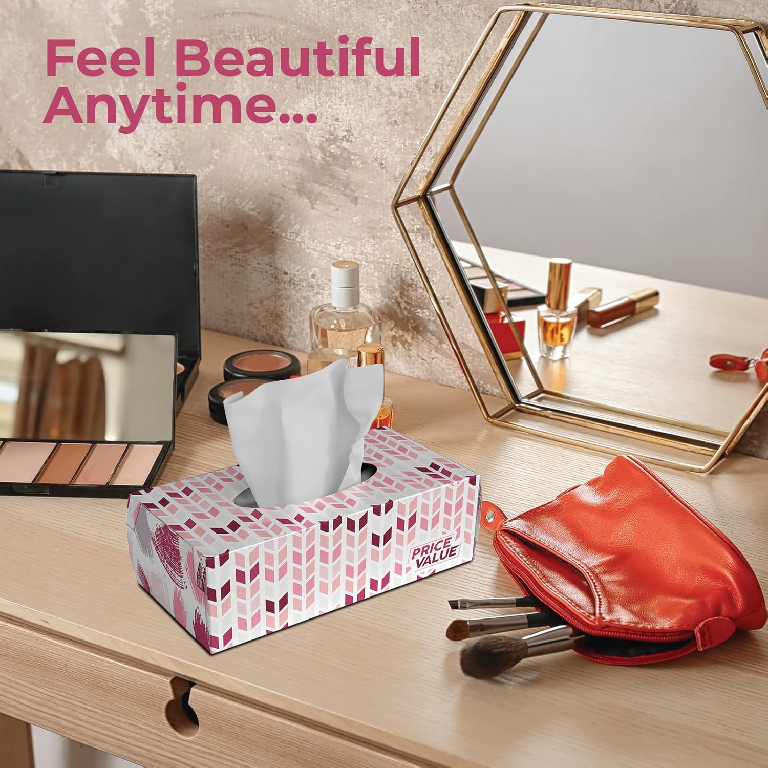 Facial Tissues boxes 230 Sheets Per Box 8 Boxes. Premium Soft Gentle and Durable in A Stylish Box - 1,840 Sheets - Image 8