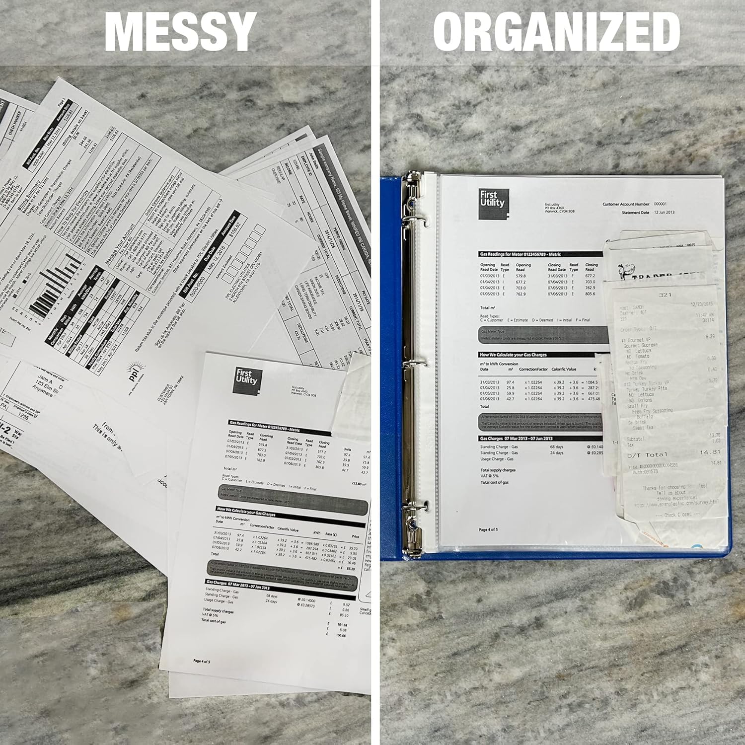 Samsill Heavy Duty Sheet Protectors for 3 Ring Binders, 8.5 x 11 Clear Page Protectors, Plastic Sleeves & Report Covers, Acid Free Archival Safe Document Protectors - Image 2